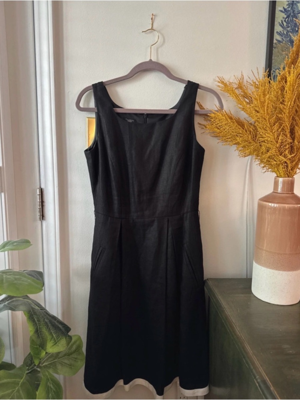 Talbots Irish Linen Little Black Dress